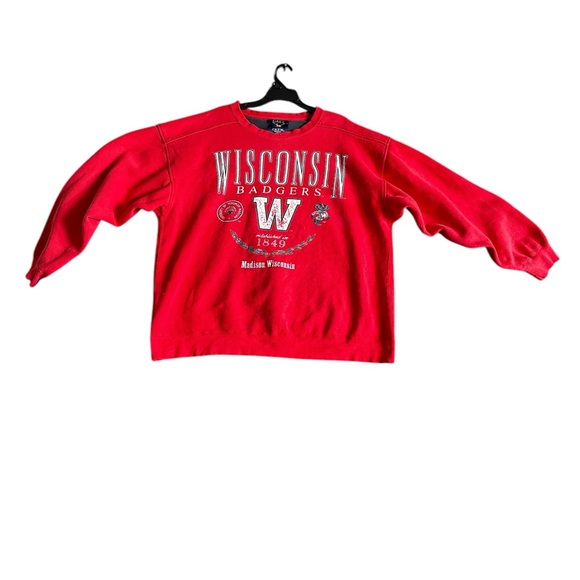 GALT Other - Wisconsin Badgers Red Graphic Sweatshirt SZ Large